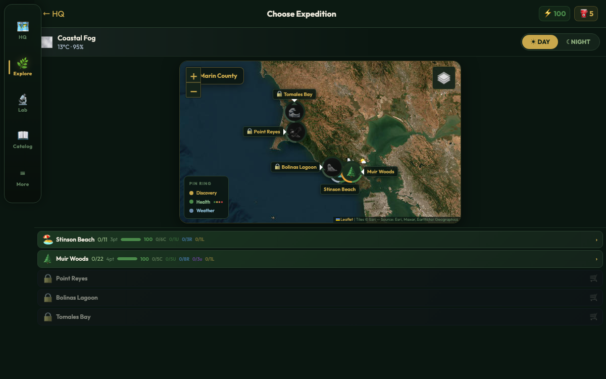 Biodiversity Discovery Lab screenshot