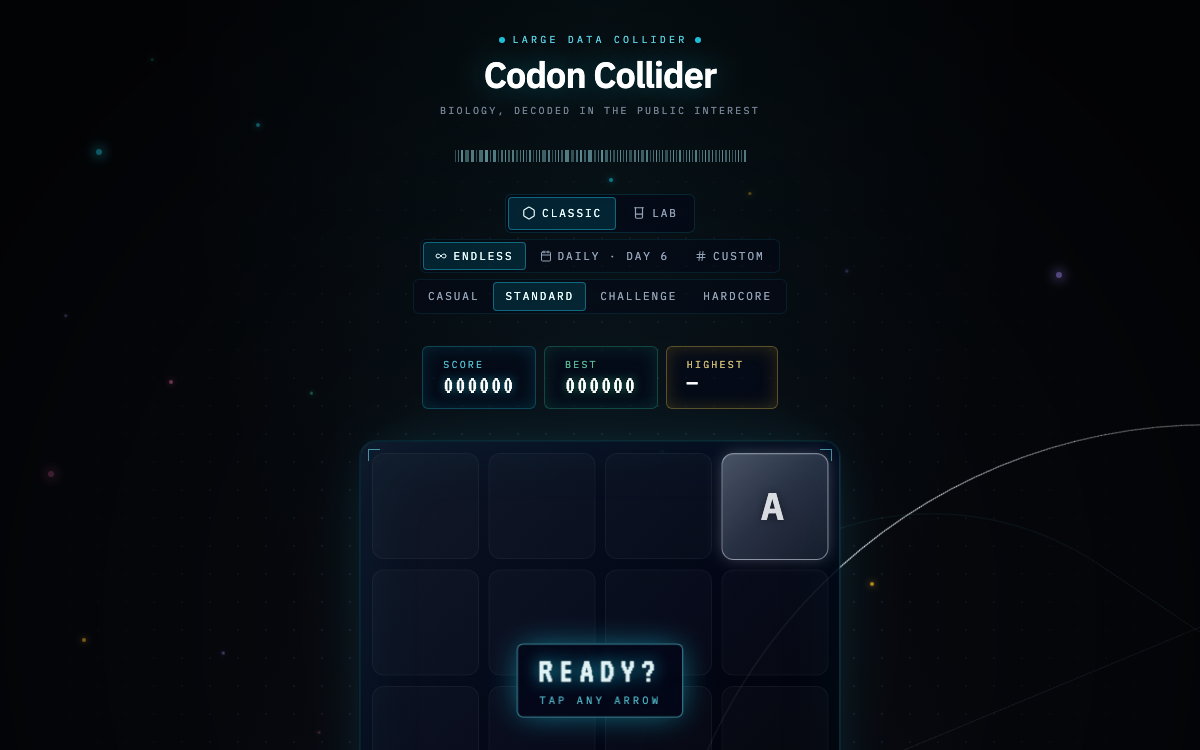 Codon Collider screenshot