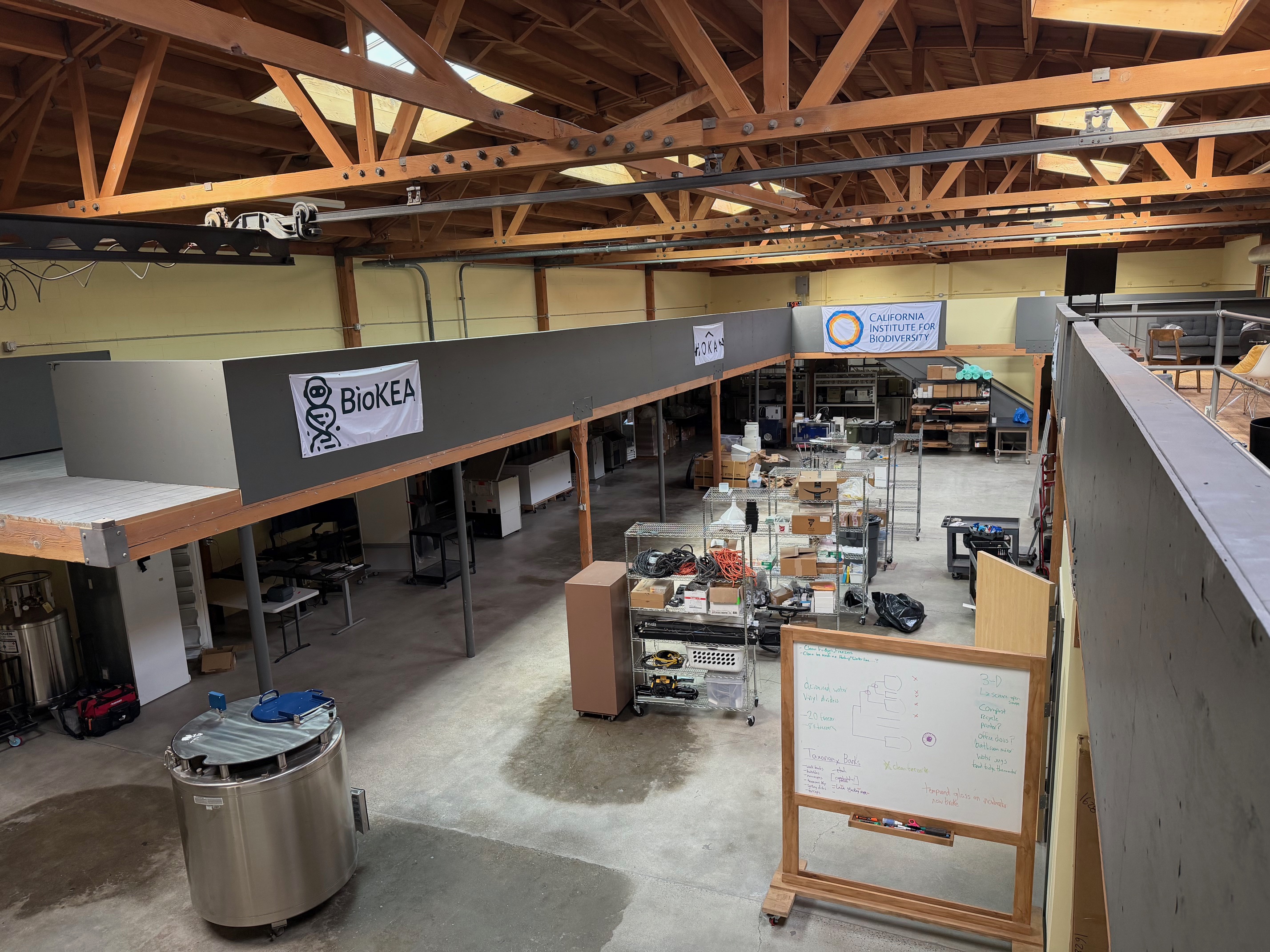 LDC interior viewed from above, side angle